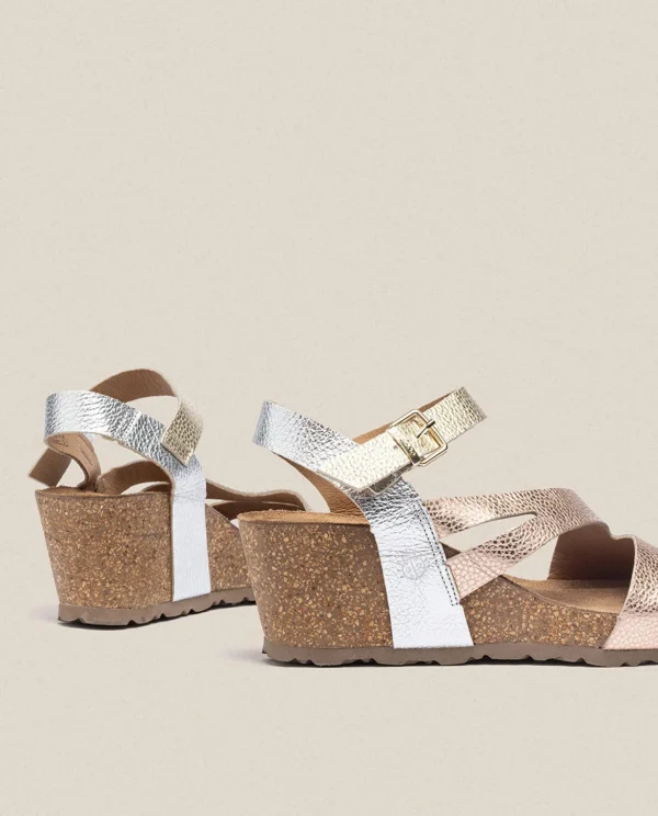Yokono Wedge Sandal CADIZ-302 Pink Cheap