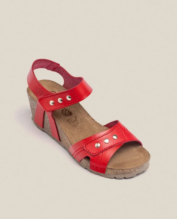 Yokono Wedge Sandal CADIZ-303 Red Best Sale
