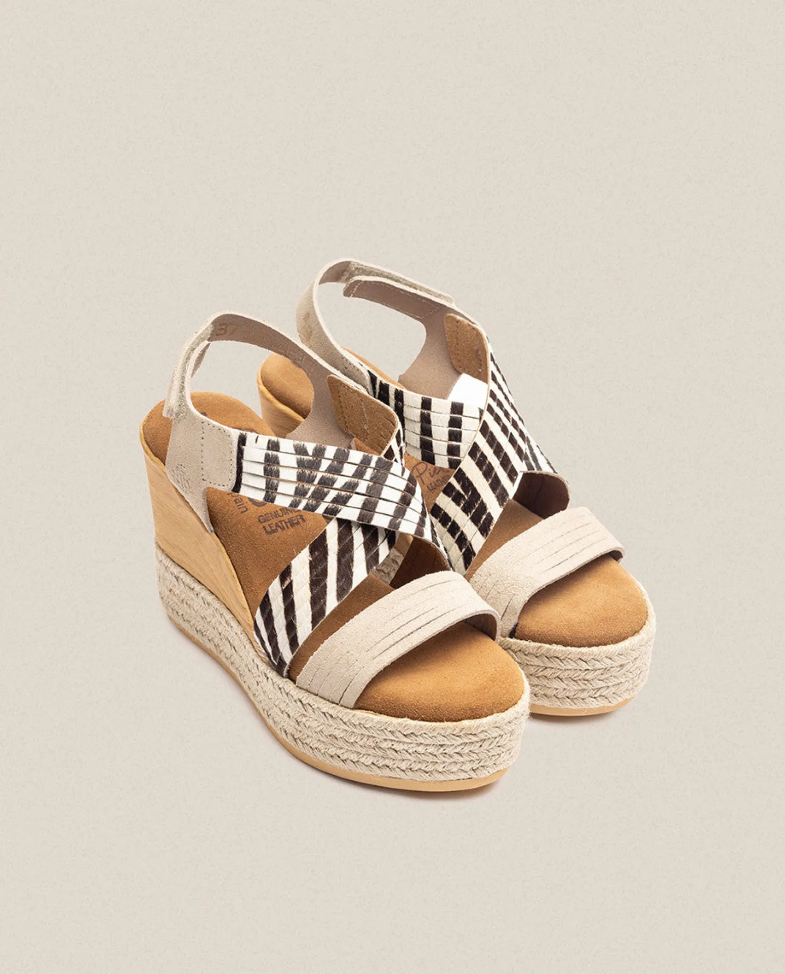 wedge_sandal_mey__zebra_3.webp Yokono Wedge Sandal Mey 003 Zebra Outlet