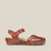 Yokono Wedge Sandal MONACO-047 Brown Hot