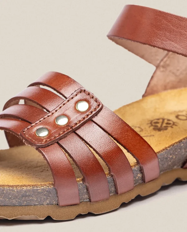 Yokono Wedge Sandal MONACO-051 Brown New