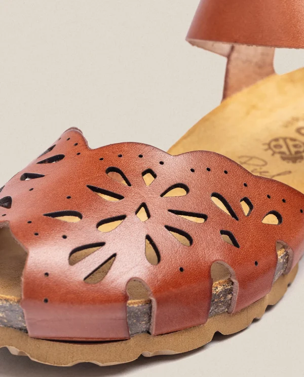 Yokono Wedge Sandal MONACO-047 Brown Hot